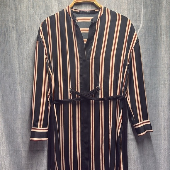 Zara long sleeve tie up dress size XS - Picture 6 of 10
